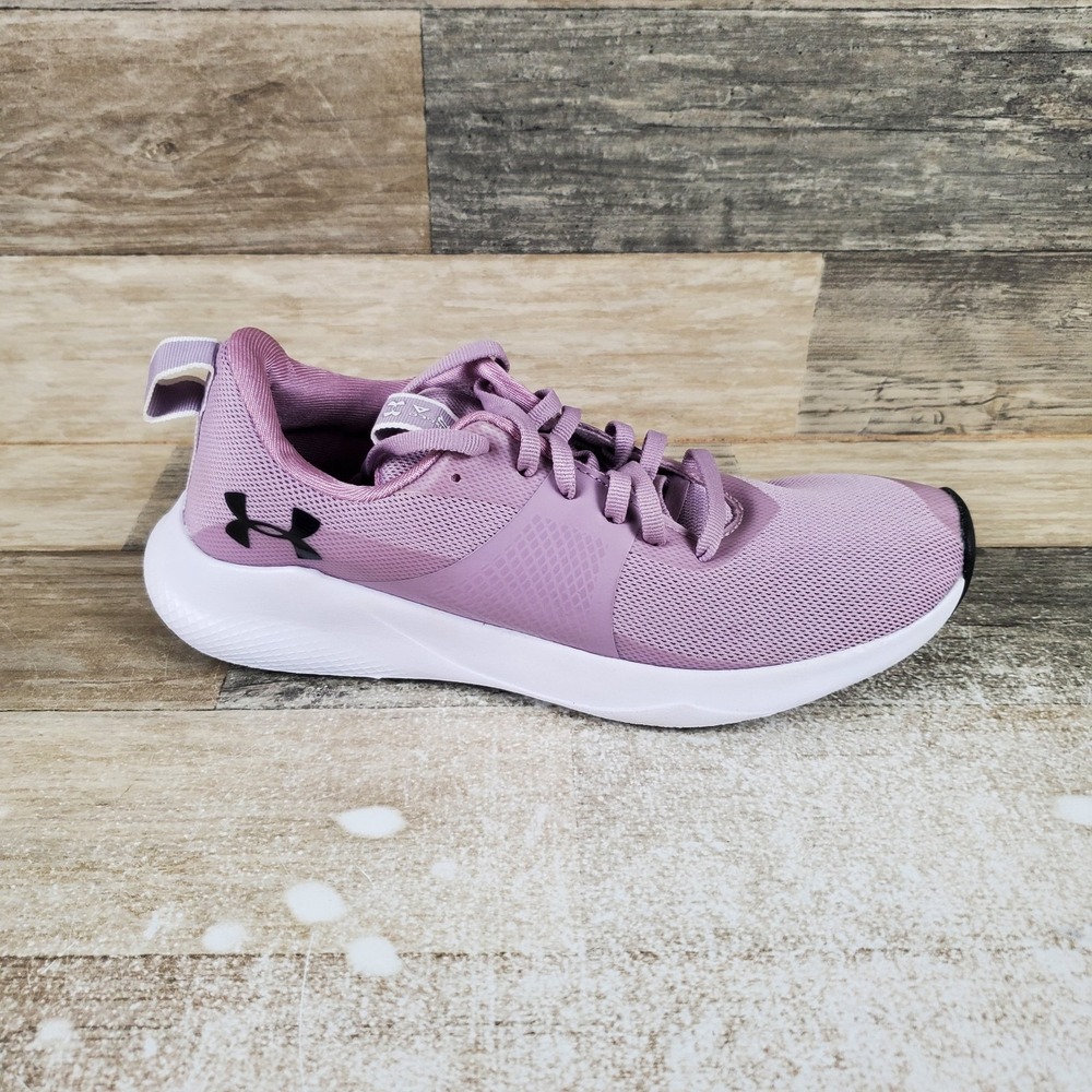 Under Armour Charged Aurora Womens Shoes Sz 6.5 Purple Mauve Lace Up Sneakers